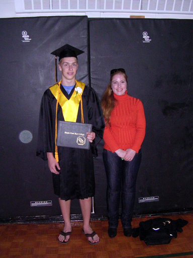 Dylan GR12 grad with Katerina Dylan's grade 12 graduation (2011) with Katerina